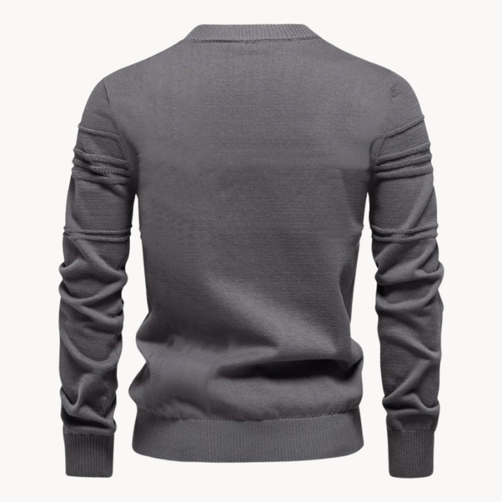 Ionel - Jersey De Cuello Redondo Con Diseño Rayado