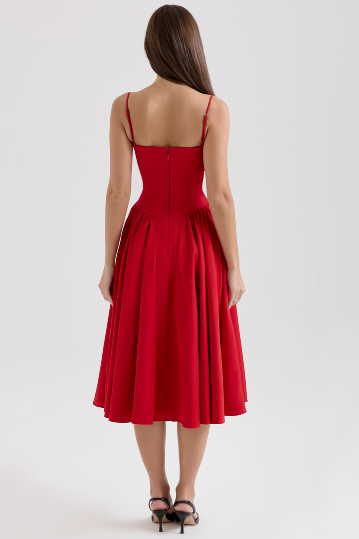Maissa - Vestido Midi Elegante sin Mangas