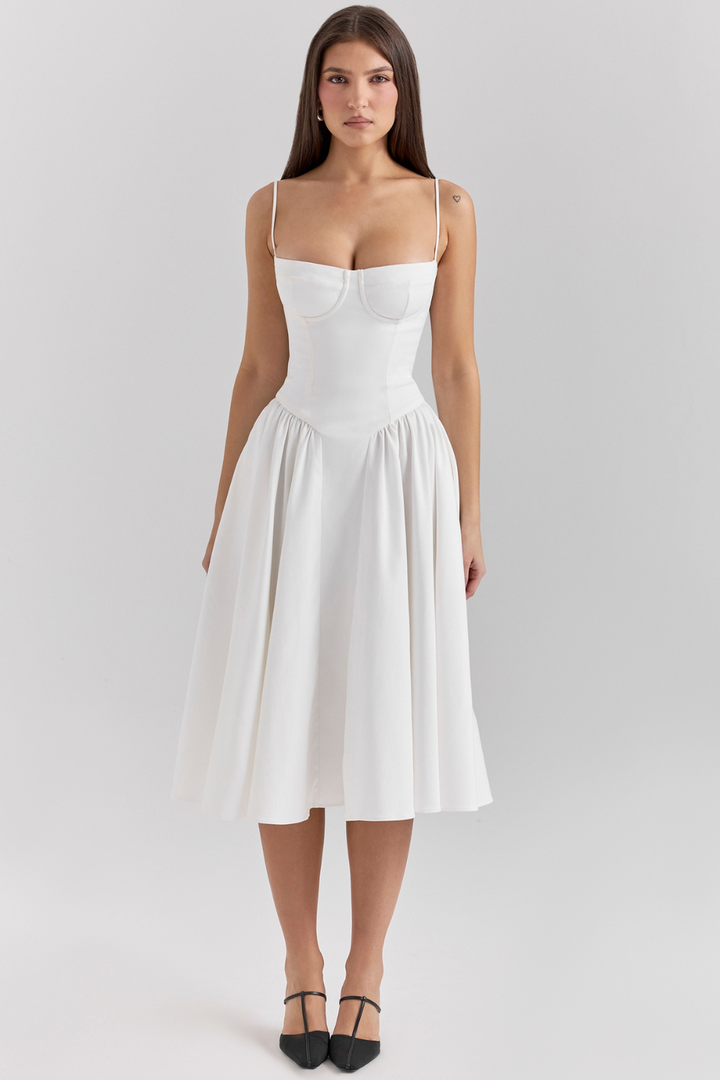 Maissa - Vestido Midi Elegante sin Mangas