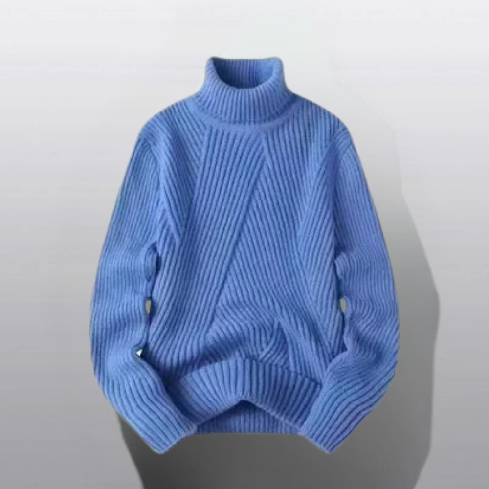 Zhen - Jersey de Invierno de Cuello Alto