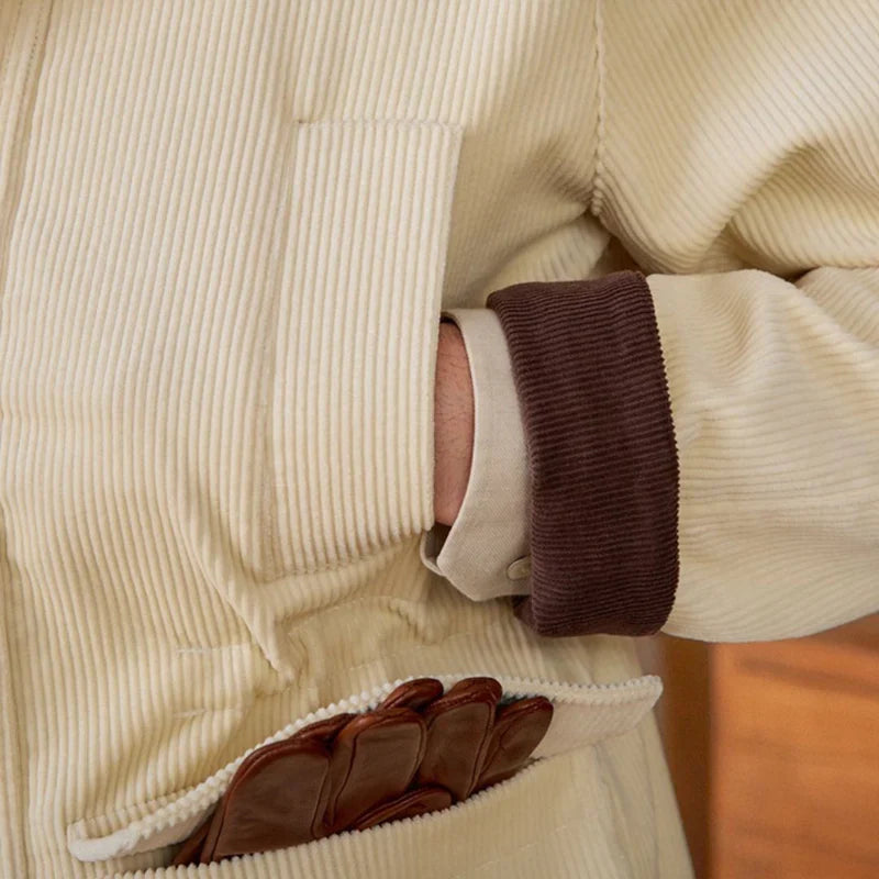 Ilona – Chaqueta De Caza Vintage De Algodón y Pana