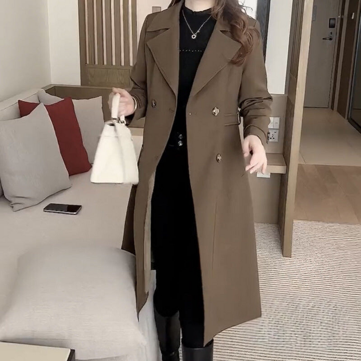 Leicy - Elegante Gabardina Cálida