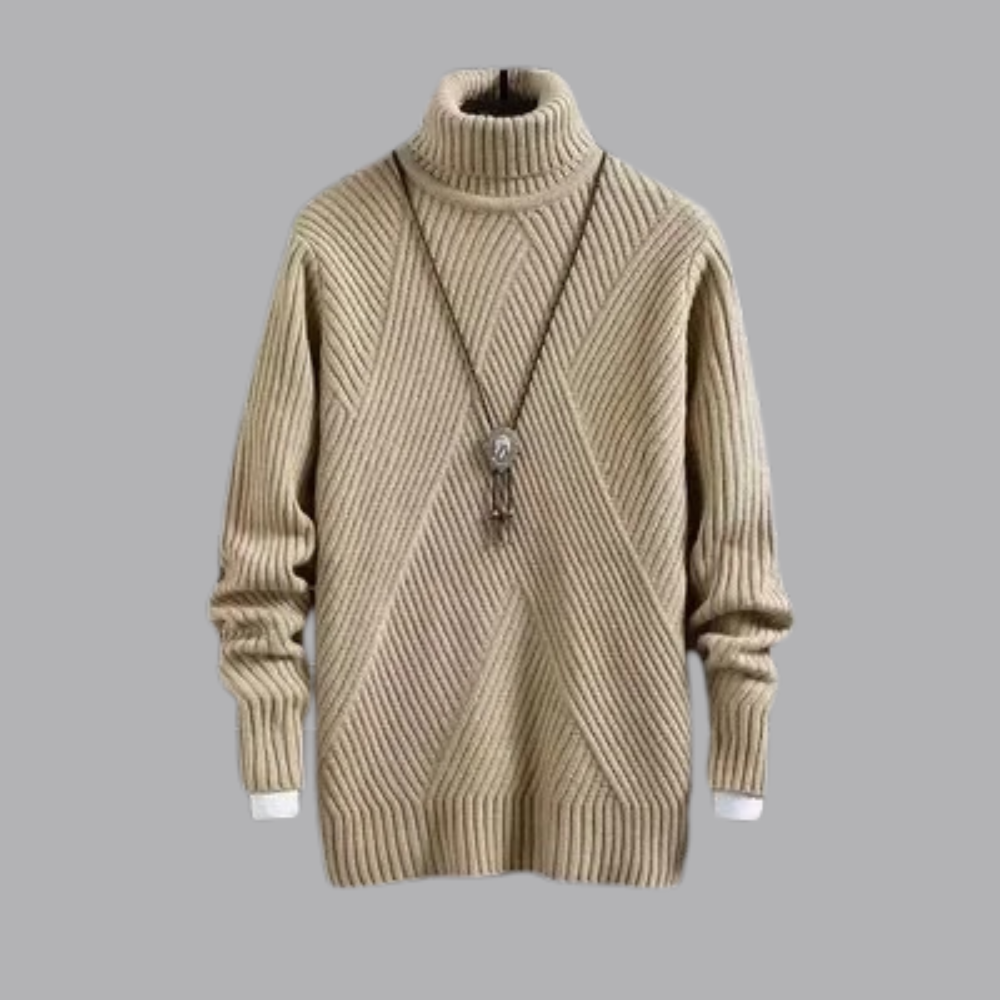 Zhen - Jersey de Invierno de Cuello Alto