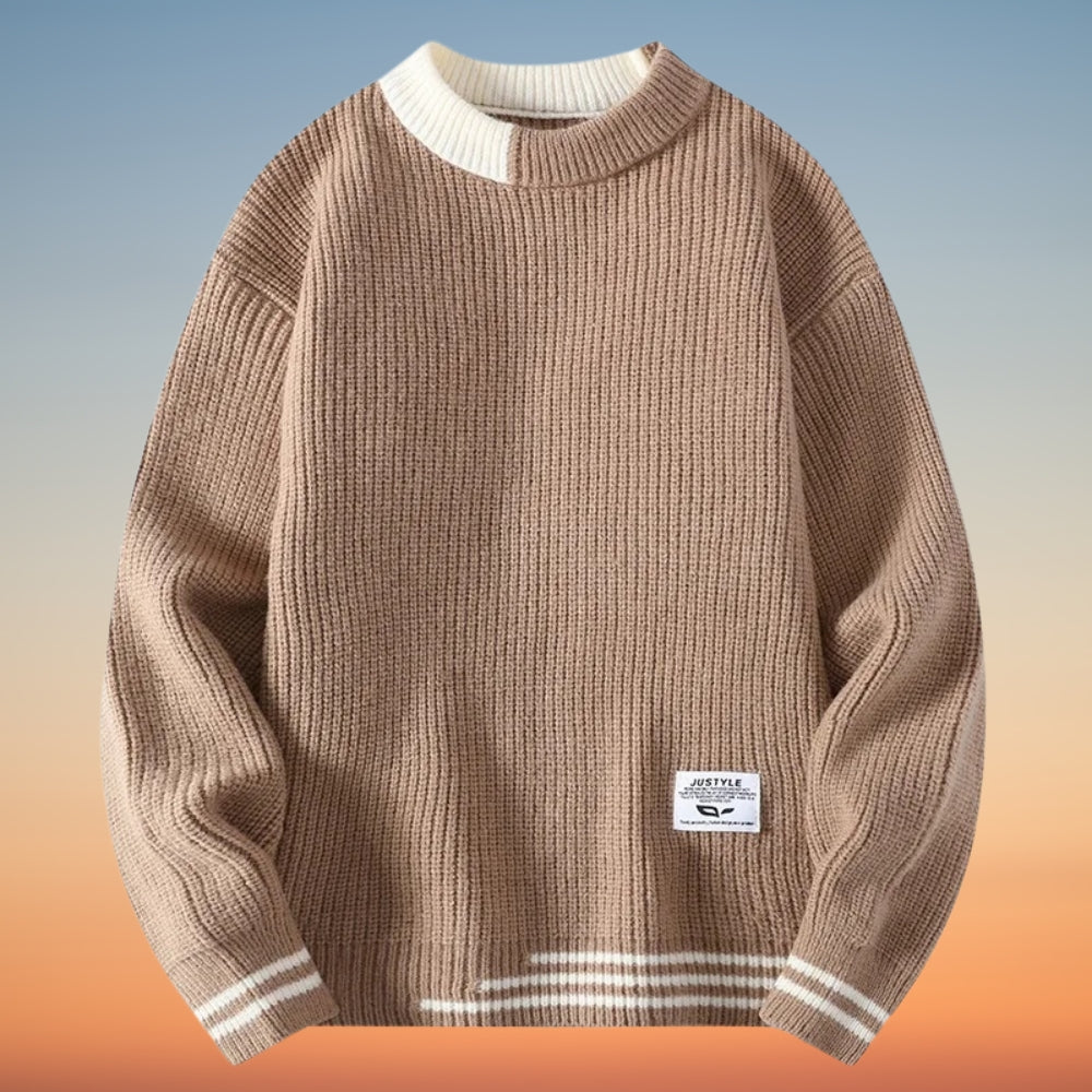 Lenard - Jersey de Cuello Redondo