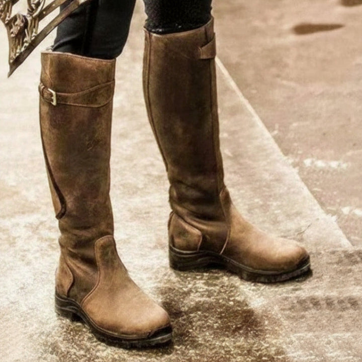Keshia - Botas De Cuero Impermeables