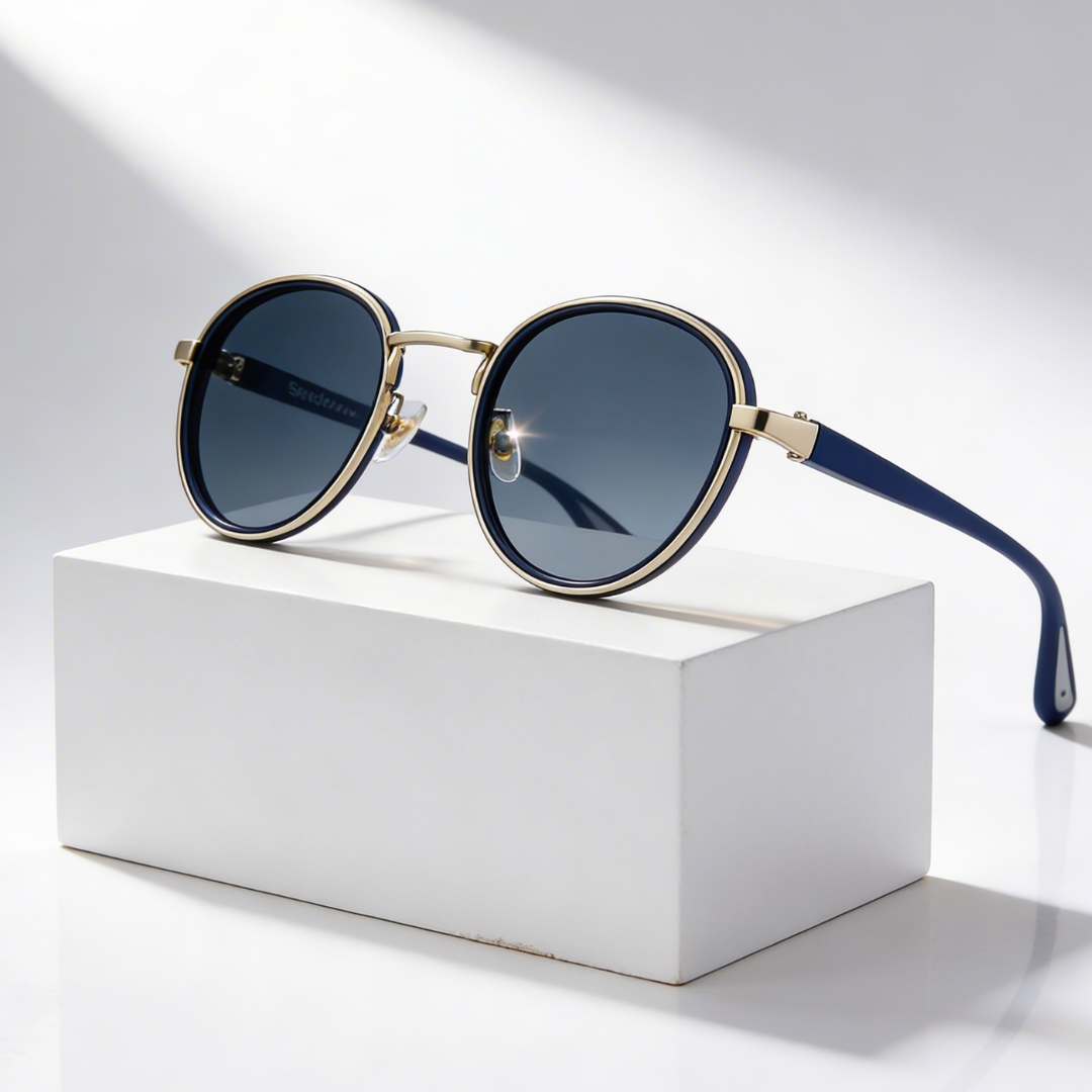NoirGlow - Gafas de Sol Circulares Luxe Eclipse