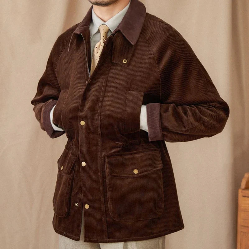 Ilona – Chaqueta De Caza Vintage De Algodón y Pana
