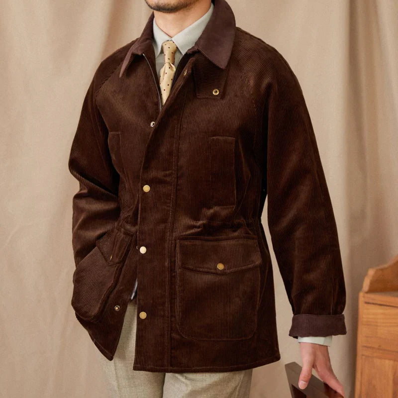 Ilona – Chaqueta De Caza Vintage De Algodón y Pana