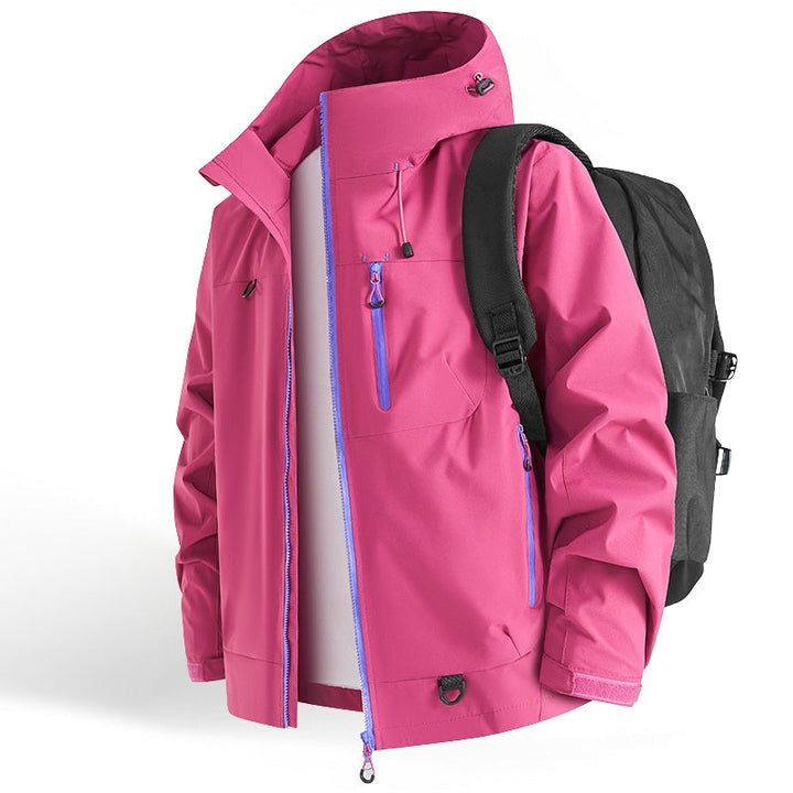 DriftEdge - Impermeable Cremallera Senderismo Chamarra