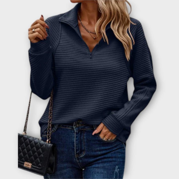 Romena - Jersey Con Cuello y Cremallera