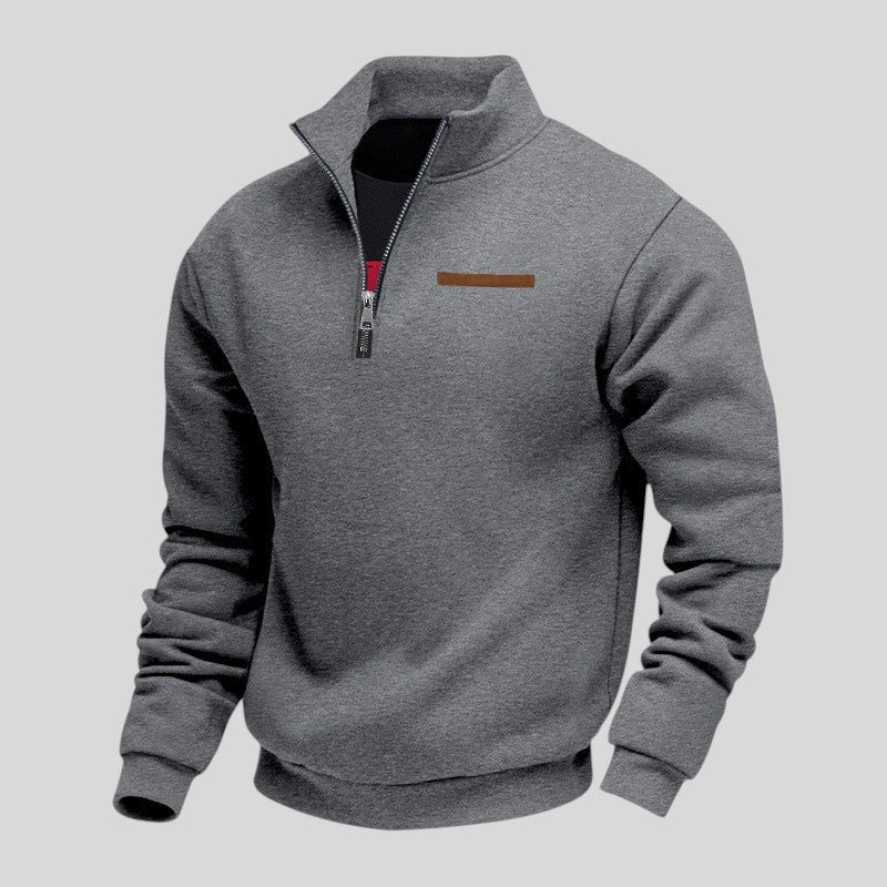 Marcus - Sudadera Informal Con Cremallera De Un Cuarto