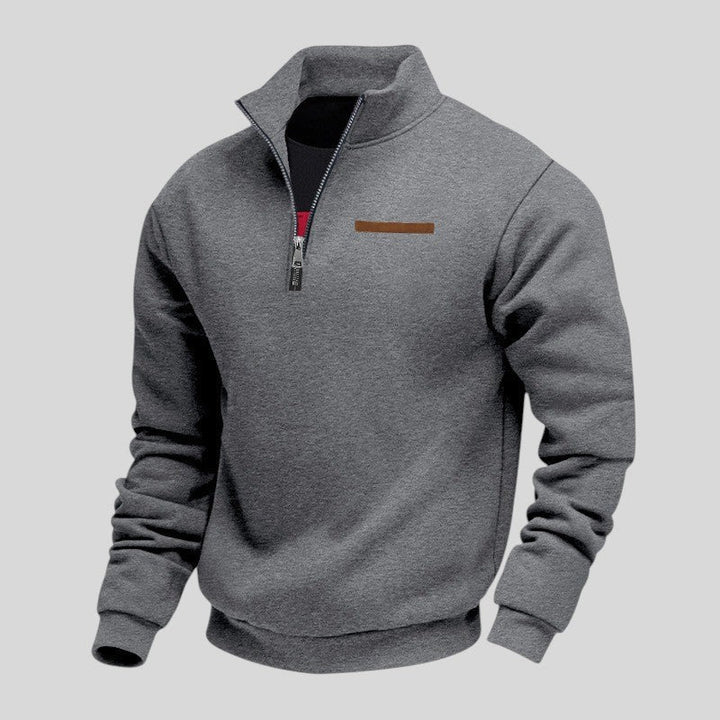 Marcus - Sudadera Informal Con Cremallera De Un Cuarto