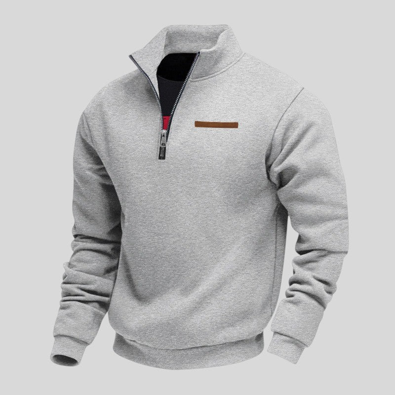 Marcus - Sudadera Informal Con Cremallera De Un Cuarto