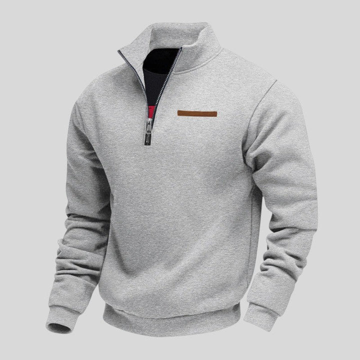 Marcus - Sudadera Informal Con Cremallera De Un Cuarto