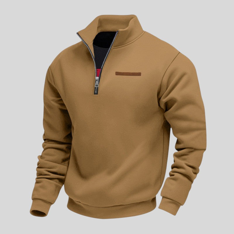 Marcus - Sudadera Informal Con Cremallera De Un Cuarto