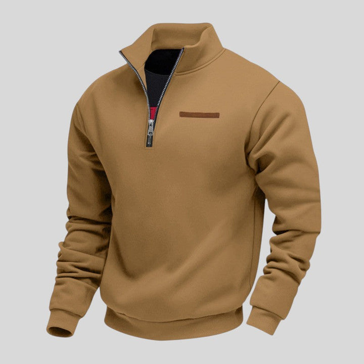 Marcus - Sudadera Informal Con Cremallera De Un Cuarto