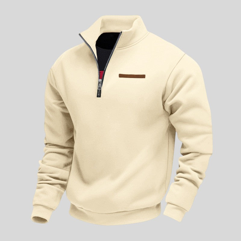 Marcus - Sudadera Informal Con Cremallera De Un Cuarto