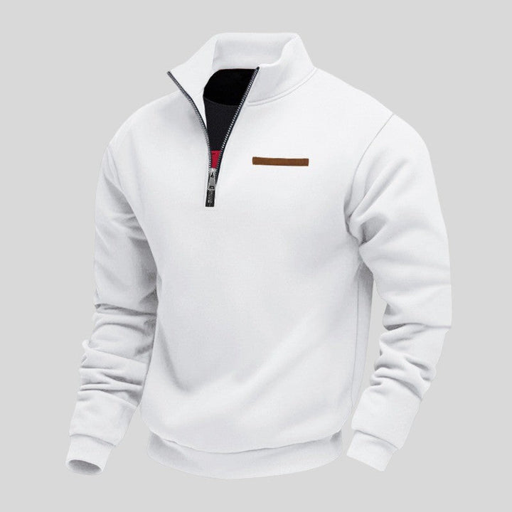 Marcus - Sudadera Informal Con Cremallera De Un Cuarto