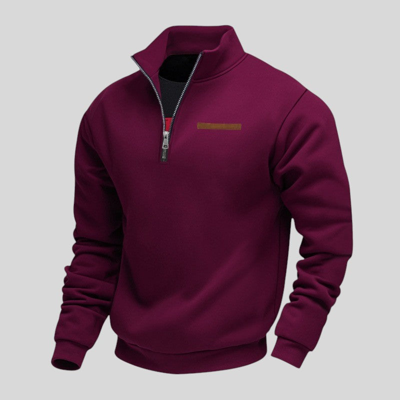Marcus - Sudadera Informal Con Cremallera De Un Cuarto