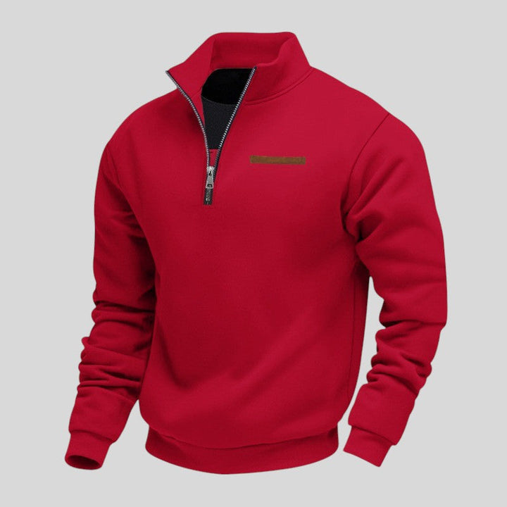 Marcus - Sudadera Informal Con Cremallera De Un Cuarto