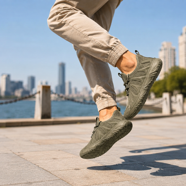 Linmark – Zapatillas Deportivas Con Cordones De Malla Transpirable