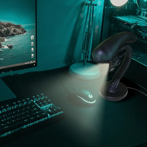 AlienGlow - Lámpara de Mesa con Forma de Criatura Alienígena