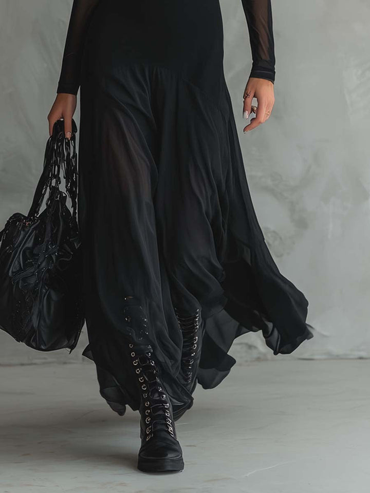 Yovanna - Vestido Largo de Tul con Encanto Etéreo