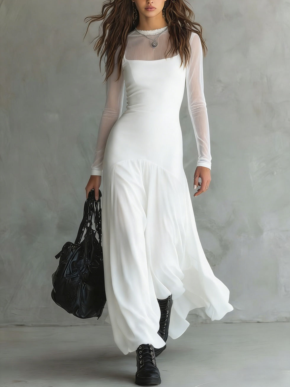 Yovanna - Vestido Largo de Tul con Encanto Etéreo