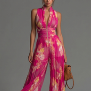 Sandria - Mono Con Cremallera y Estampado Floral