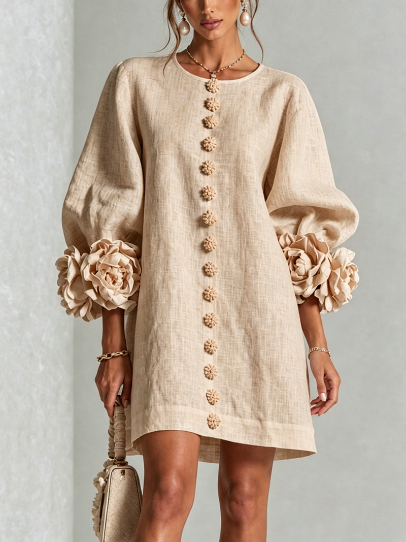 Hinan - Minivestido Con Estampado Floral