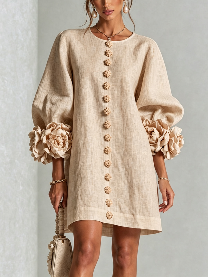 Hinan - Minivestido Con Estampado Floral