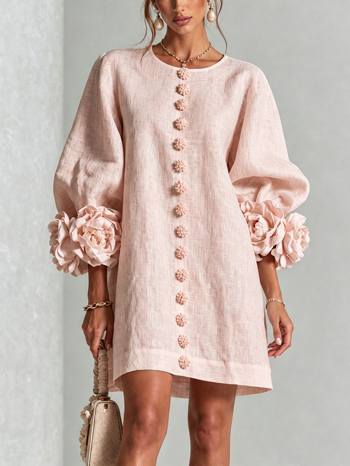 Hinan - Minivestido Con Estampado Floral