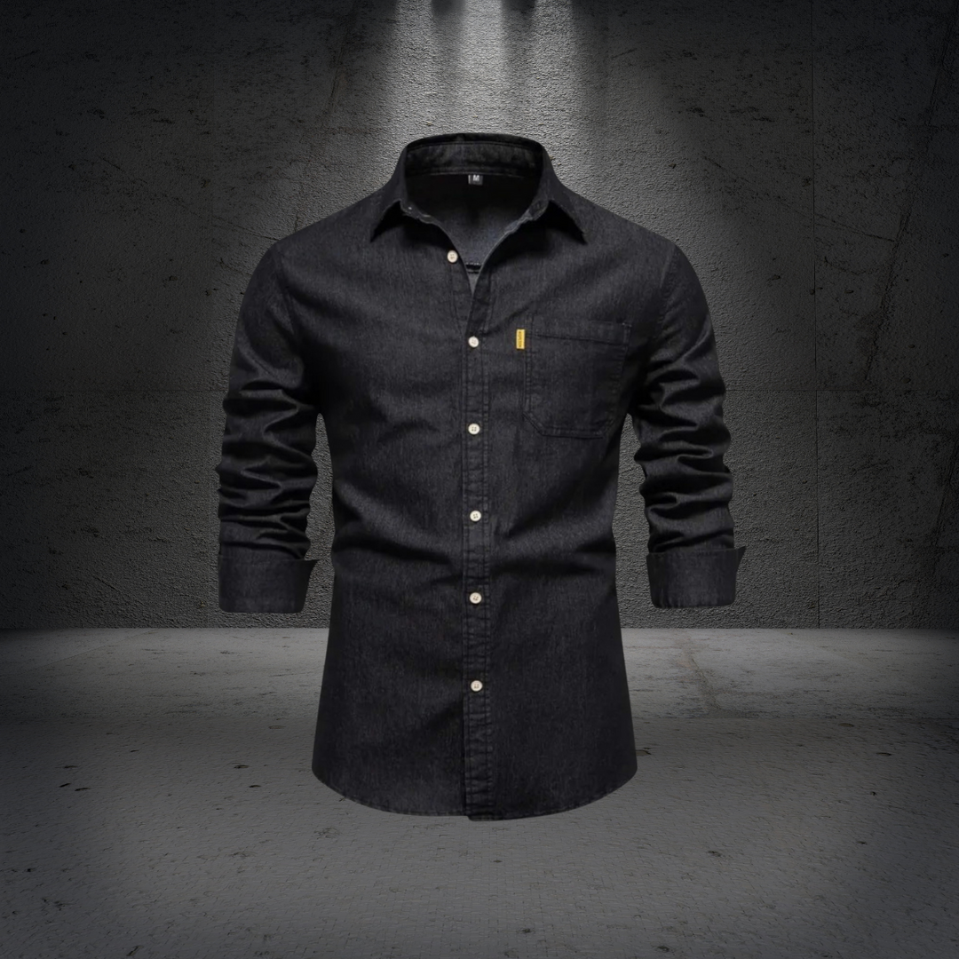 Norvin - Elegante Camisa Vaquera Corte Entallado