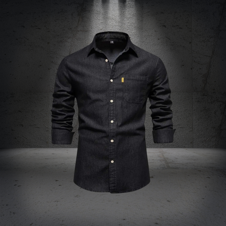 Norvin - Elegante Camisa Vaquera Corte Entallado