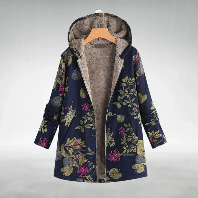 Panida - Elegante Chaqueta Polar Con Estampado Floral