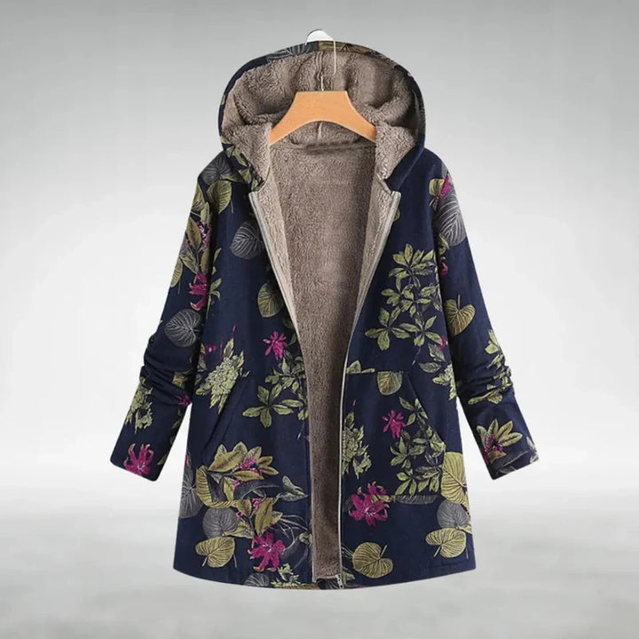 Panida - Elegante Chaqueta Polar Con Estampado Floral