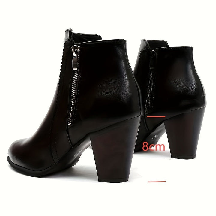 Zofie - Sandalia Elegante De Tacón Alto Con Cremallera Lateral