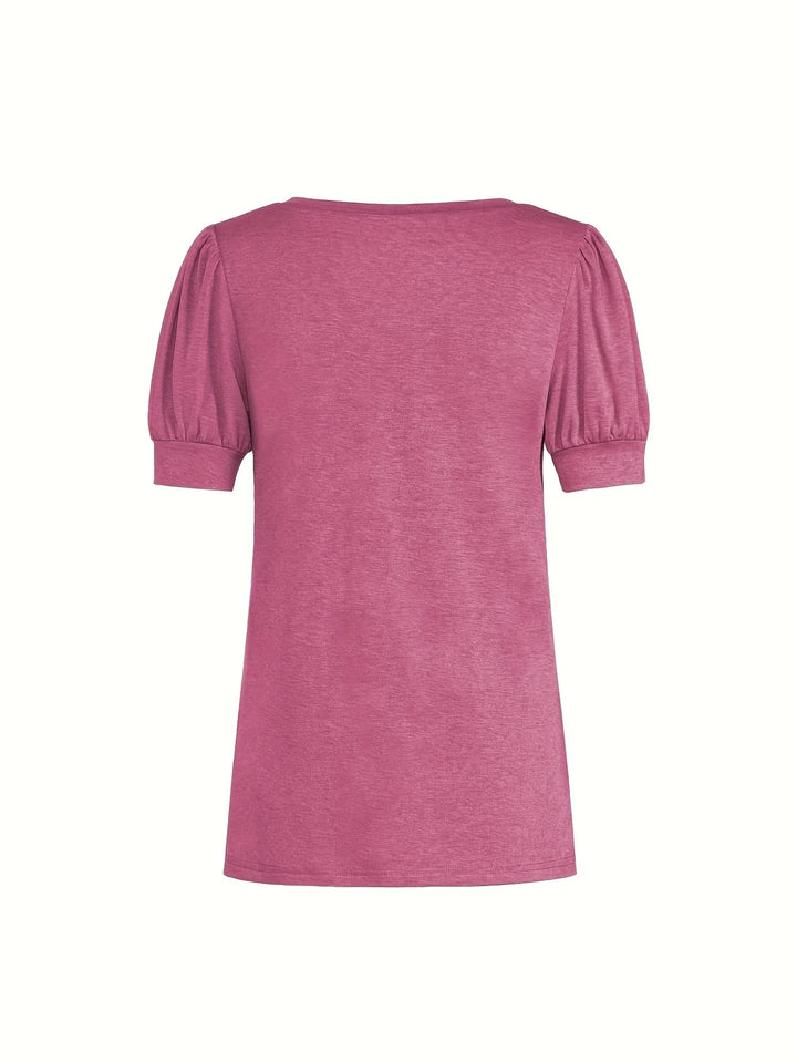 Kizzy - Camiseta Transpirable Con Mangas Tipo Pétalo