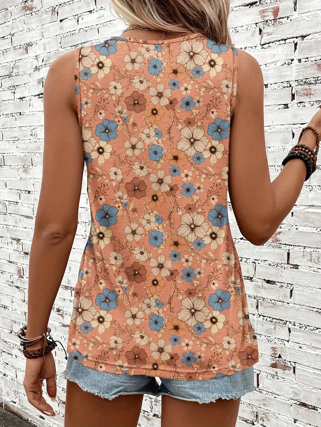 Lilou - Top Informal De Verano Con Estampado Floral