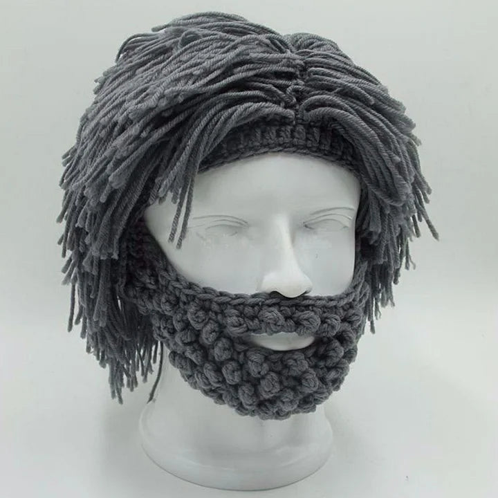 Grantley - Gorro Estilo Punk con Peluca de Cabello Liso Incorporada