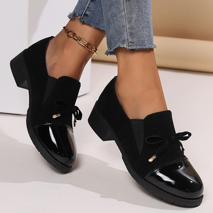 Virna - Elegantes Mocasines Antideslizantes Con Lazo