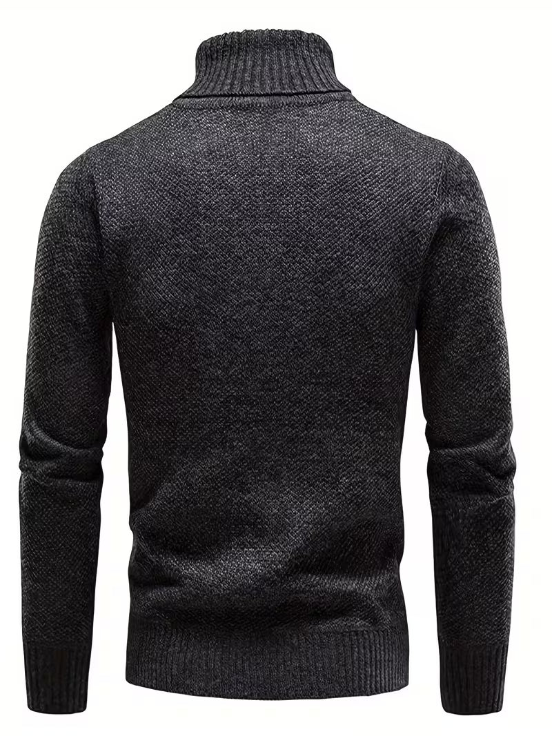 Wessam - Elegante Jersey De Punto Con Cuello Alto