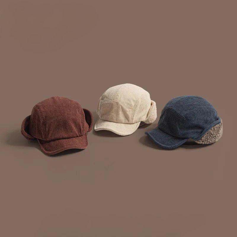 CozyFlaps - Gorro Acanalado con Orejeras