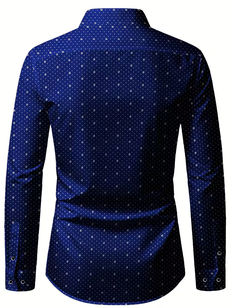 Spyros - Camisa De Manga Larga Con Botones En La Parte Delantera