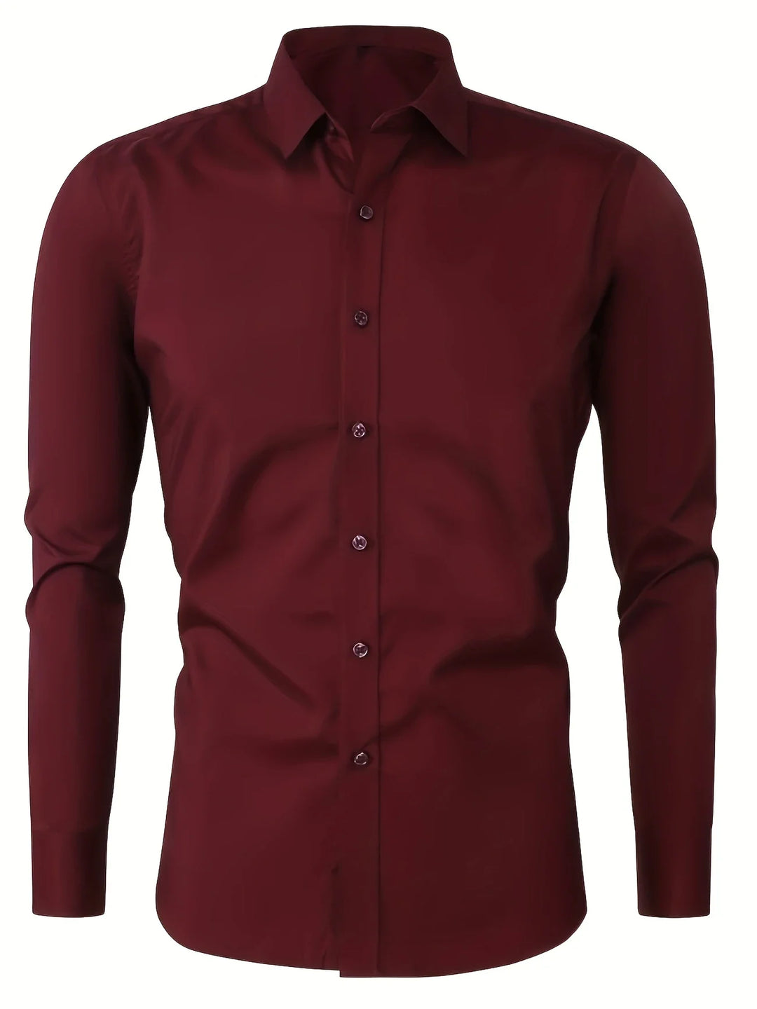 Byron - Elegante Camisa De Manga Larga Con Btones