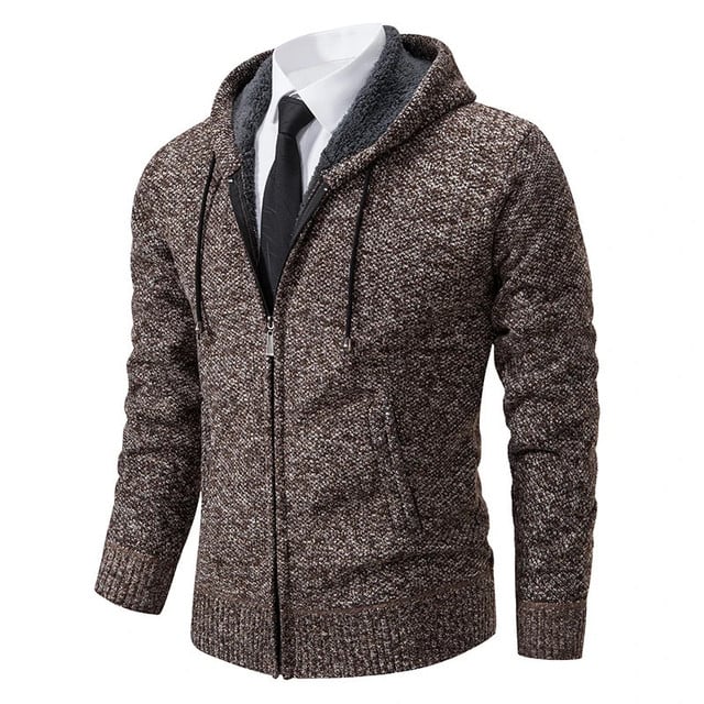 Thorsten - Chaqueta De PuntoDe Color Liso New Jersey