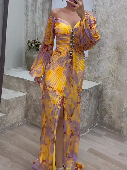 Hileni - Vestido Elegante Con Cuello en V