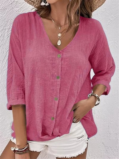 Kyra - Camisa Suelta Con Cuello De Pico