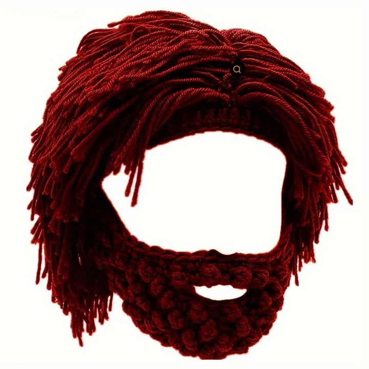 Grantley - Gorro Estilo Punk con Peluca de Cabello Liso Incorporada