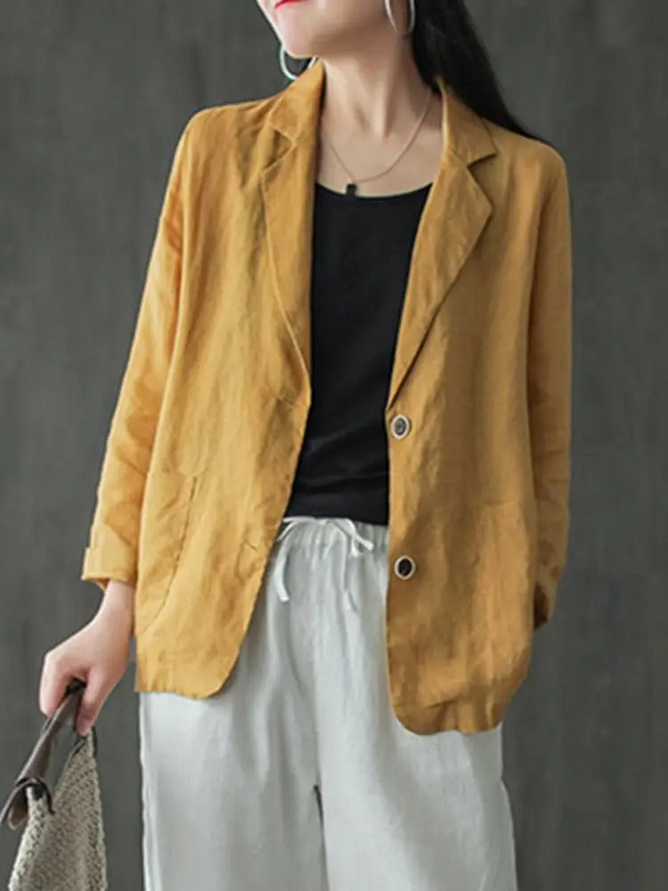 Herlinde - Elegante Blazer de Manga Larga